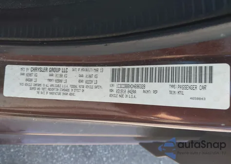 2013 Chrysler 200 Touring from USA, damaged, VIN 1C3CCBBBXDN696328